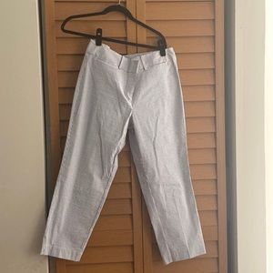 Ann Taylor Factory Blue Seersucker Trousers
